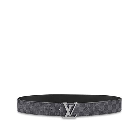 LV Dimension 40mm Reversible Belt Damier Graphite Canvas